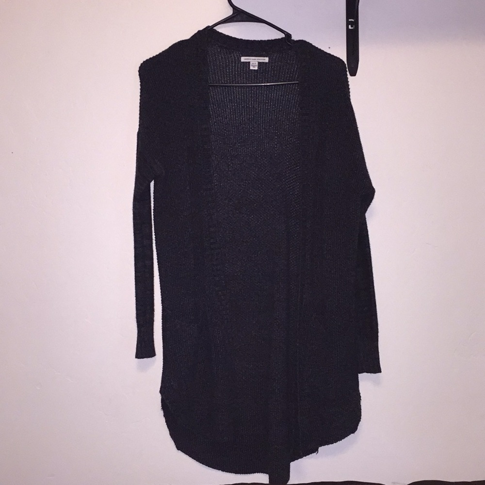 Long sleeve navy blue cardigan